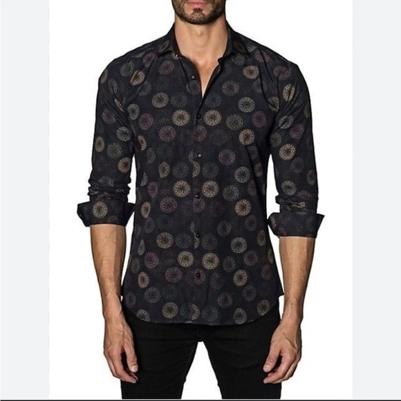 Jared Lang Other - Jared Lang firework dress shirt fit cut size M 100% cotton